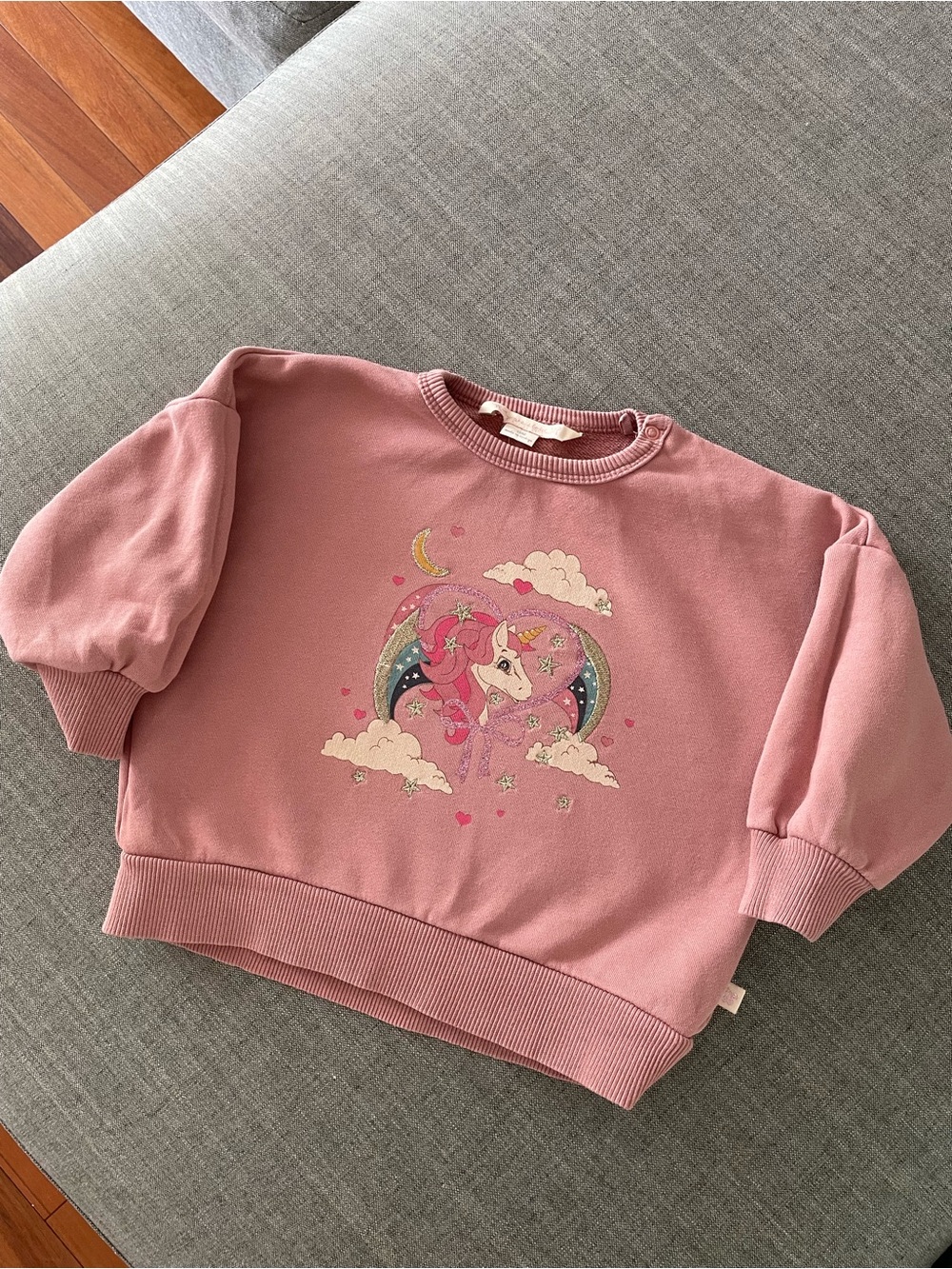 Konges Slojd - Lou Glitter Sweatshirt OCS - Mahogany Rose